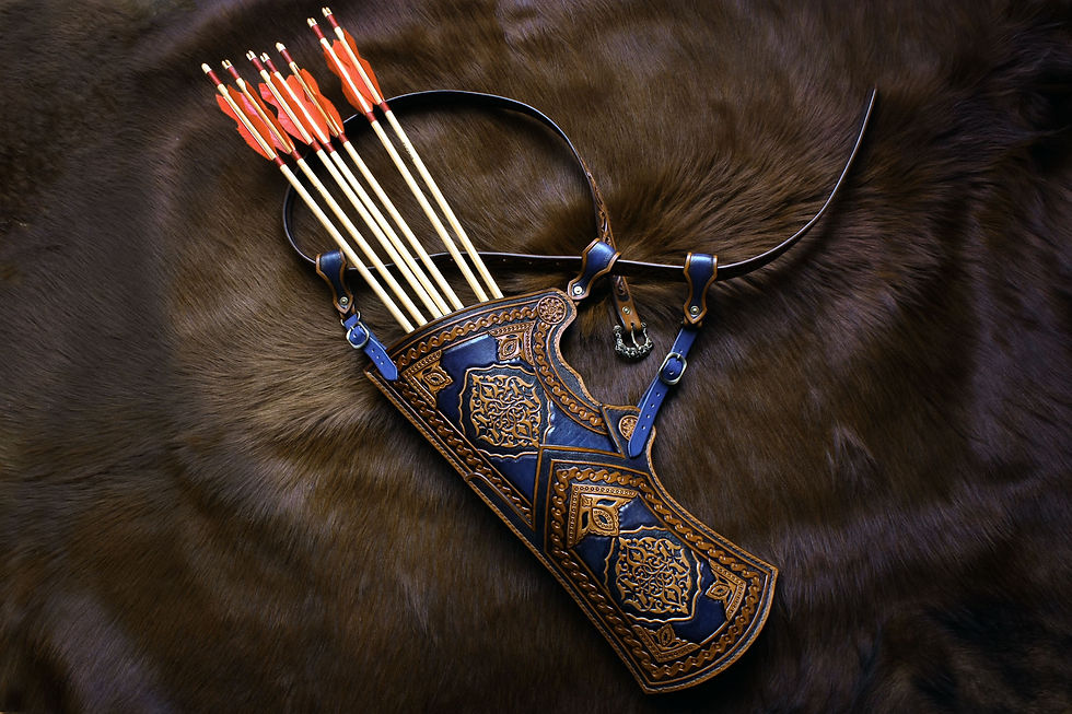 Thumbnail: Persian blue - Hip Quiver and Belt