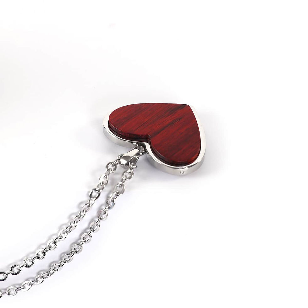 Thumbnail: Engravable Wood Pendant Necklace