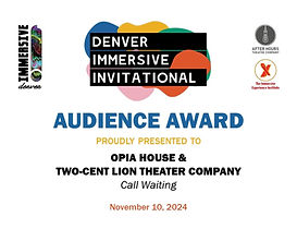 audience award for Denver Immersive Invitational
