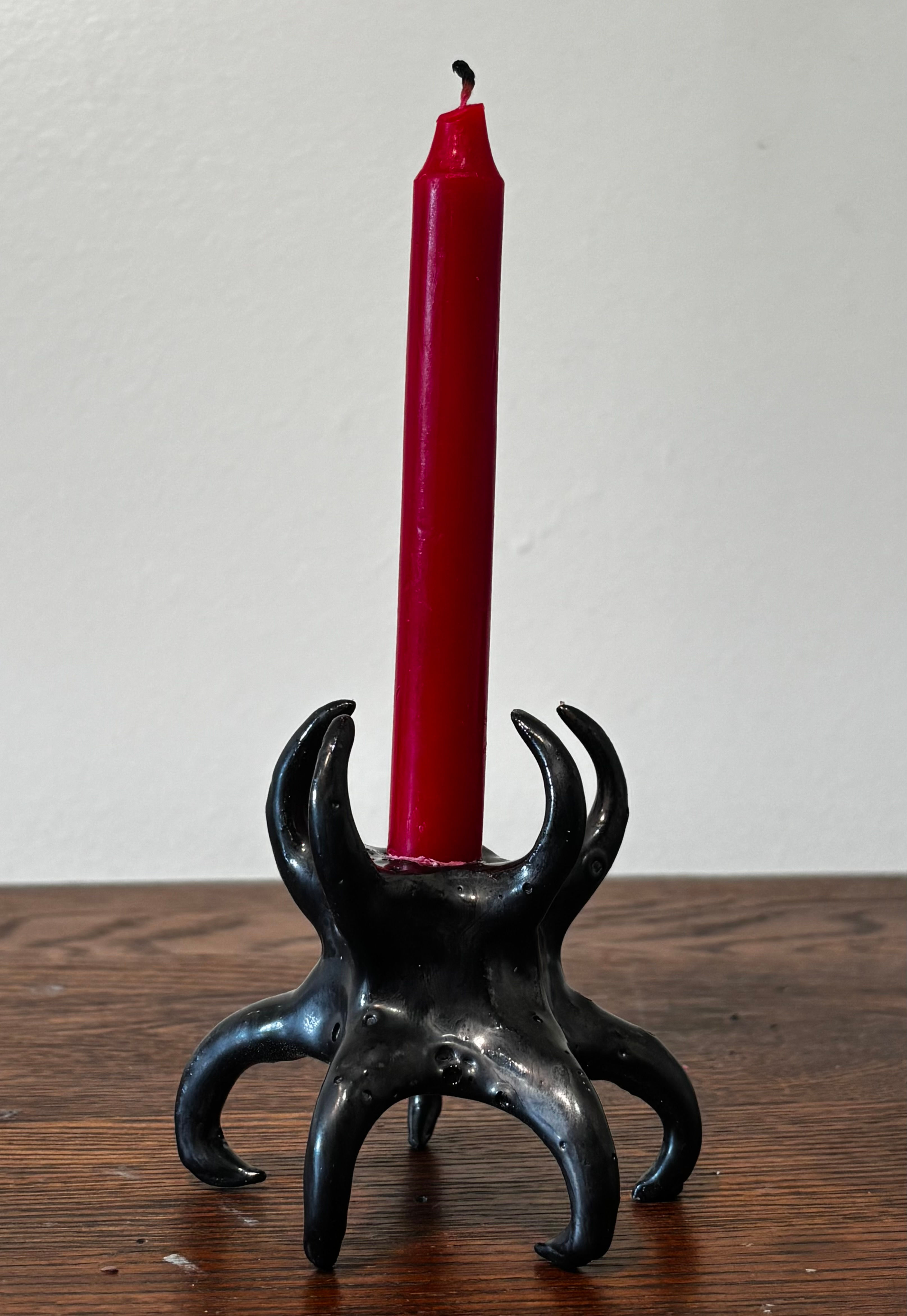 Double Spiked Candle Holder