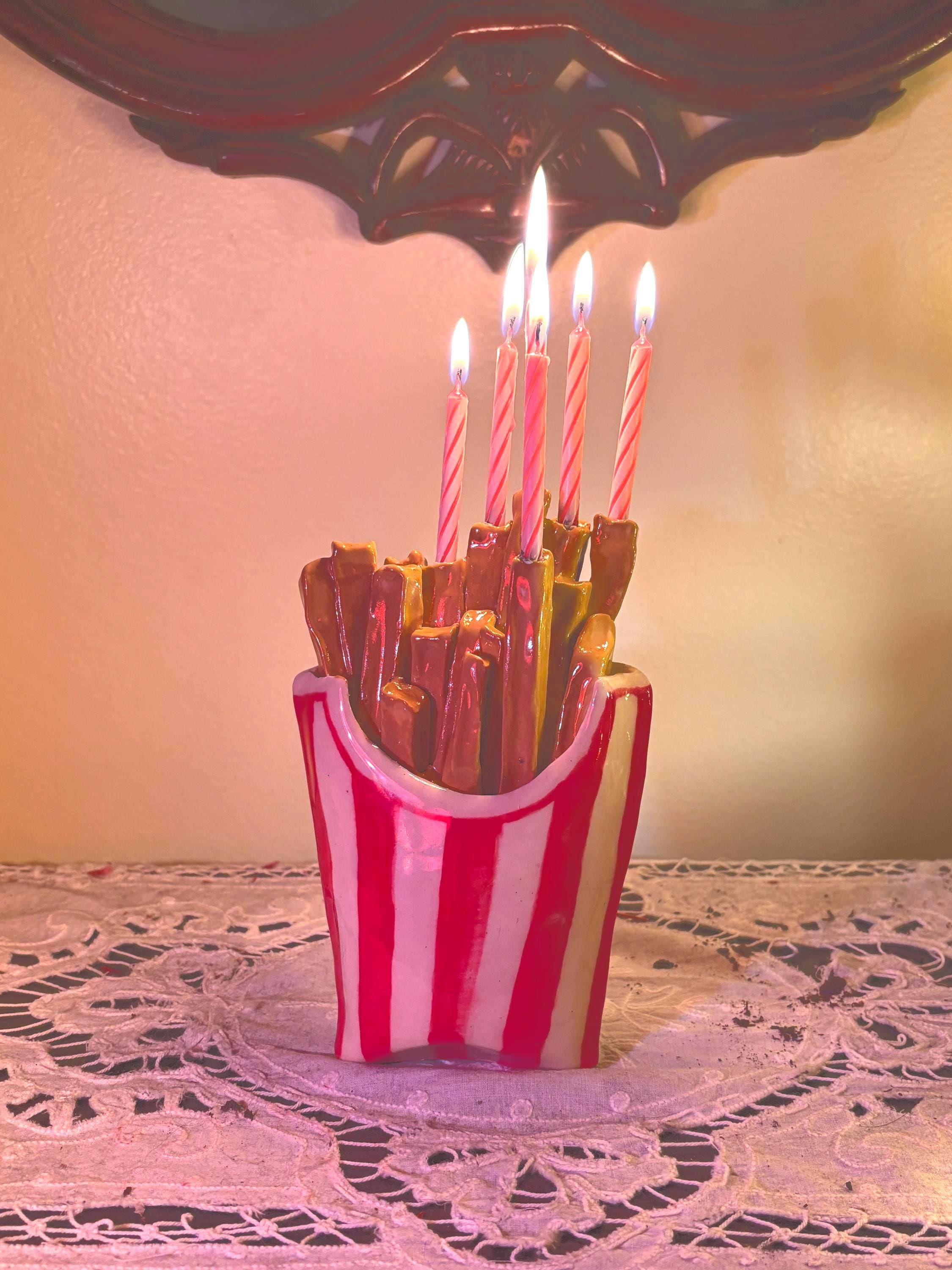 Ceramic Hanukkah Menorah Novelty Handmade