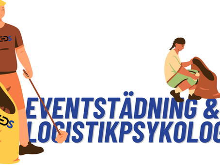 2 städare på SCS som sorterar och slänger skräp