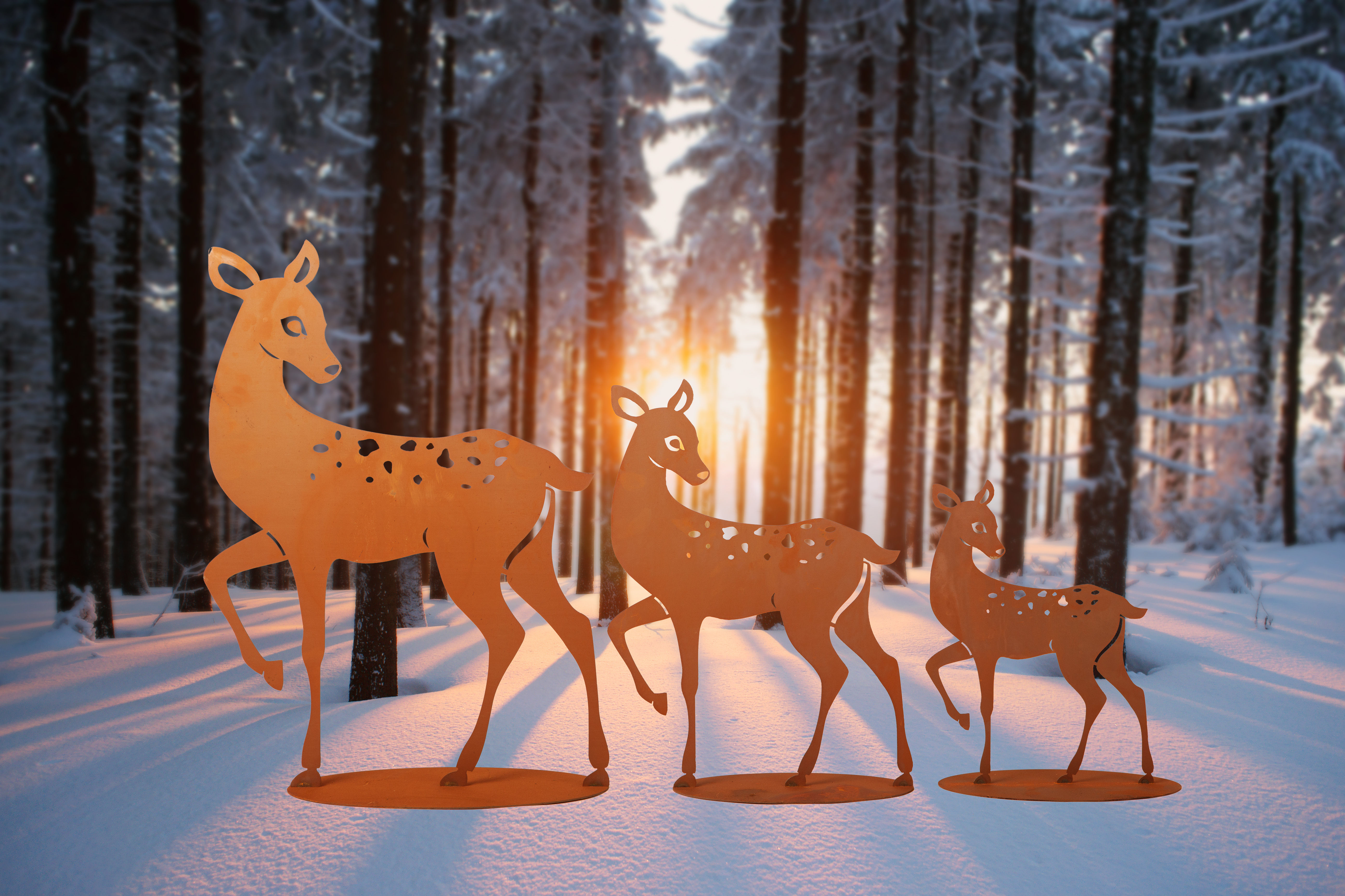 Rehkitz auf Platte Gr. I, Gr. II & Gr. III