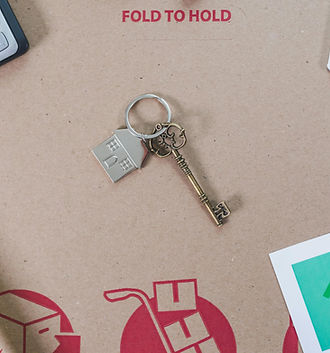 a new key on a moving box