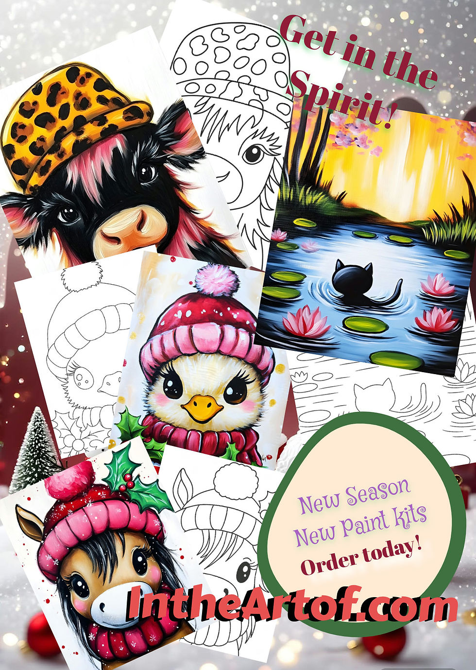 Preprinted Canvases for Painting