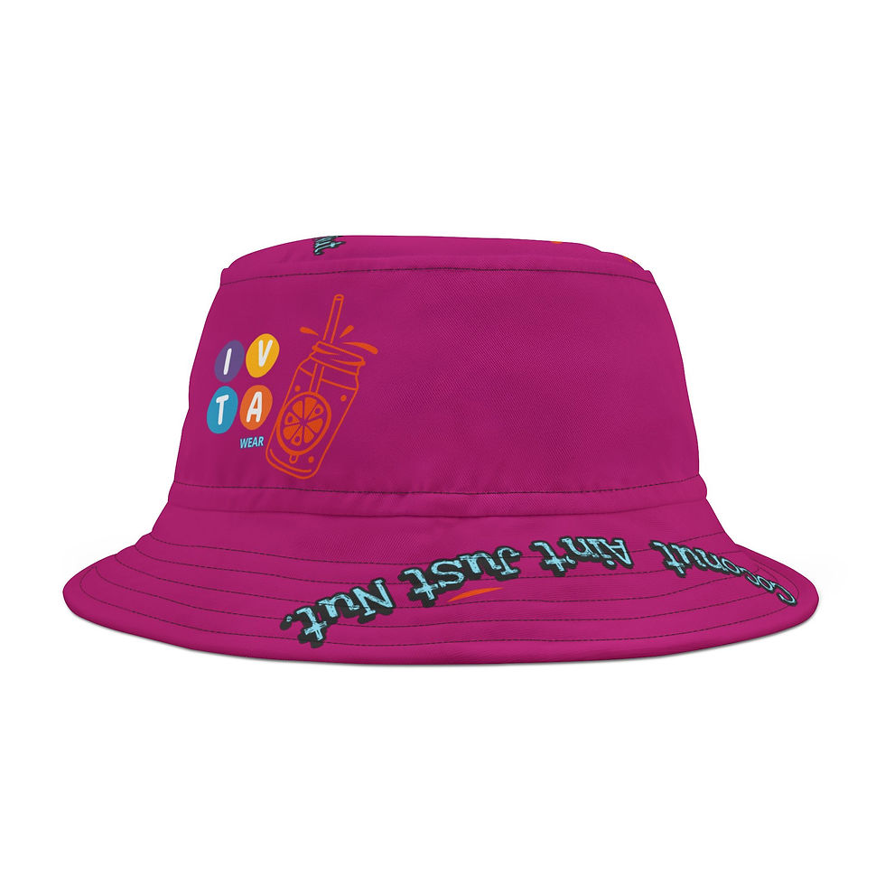 Miniatura: Pink Sand Coconut Ain't Nut IVTA WEAR Bucket Hat (AOP)