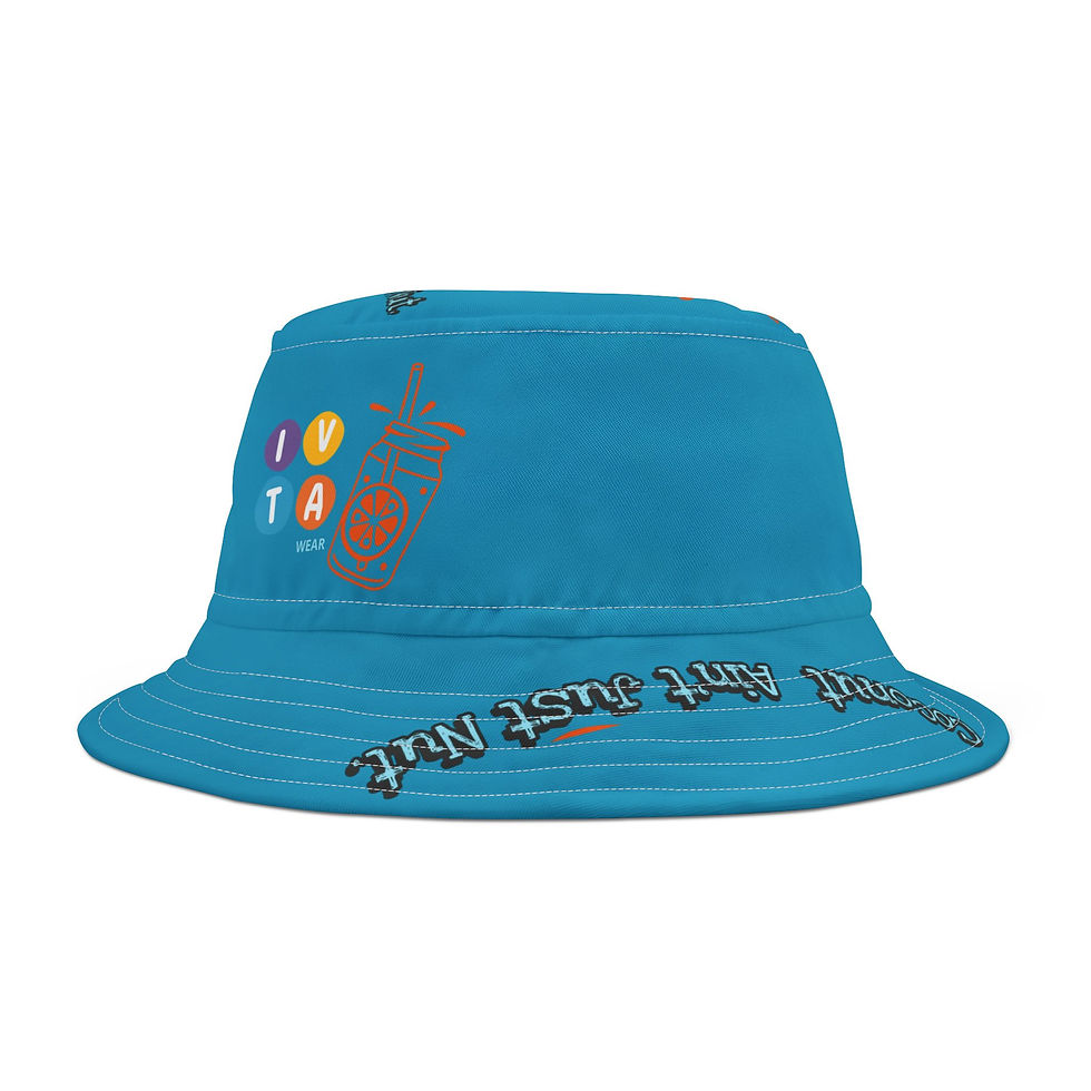 Miniature : Caribbean Ocean Coconut Ain't Nut IVTA WEAR Bucket Hat (AOP)