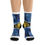 Miniaturebillede: Saint Lucia Flag Proud 2024 Recycled Poly Socks by IVTA WEAR