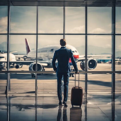 a beautiful image highlighting focus on business travel for small businesses and frequent