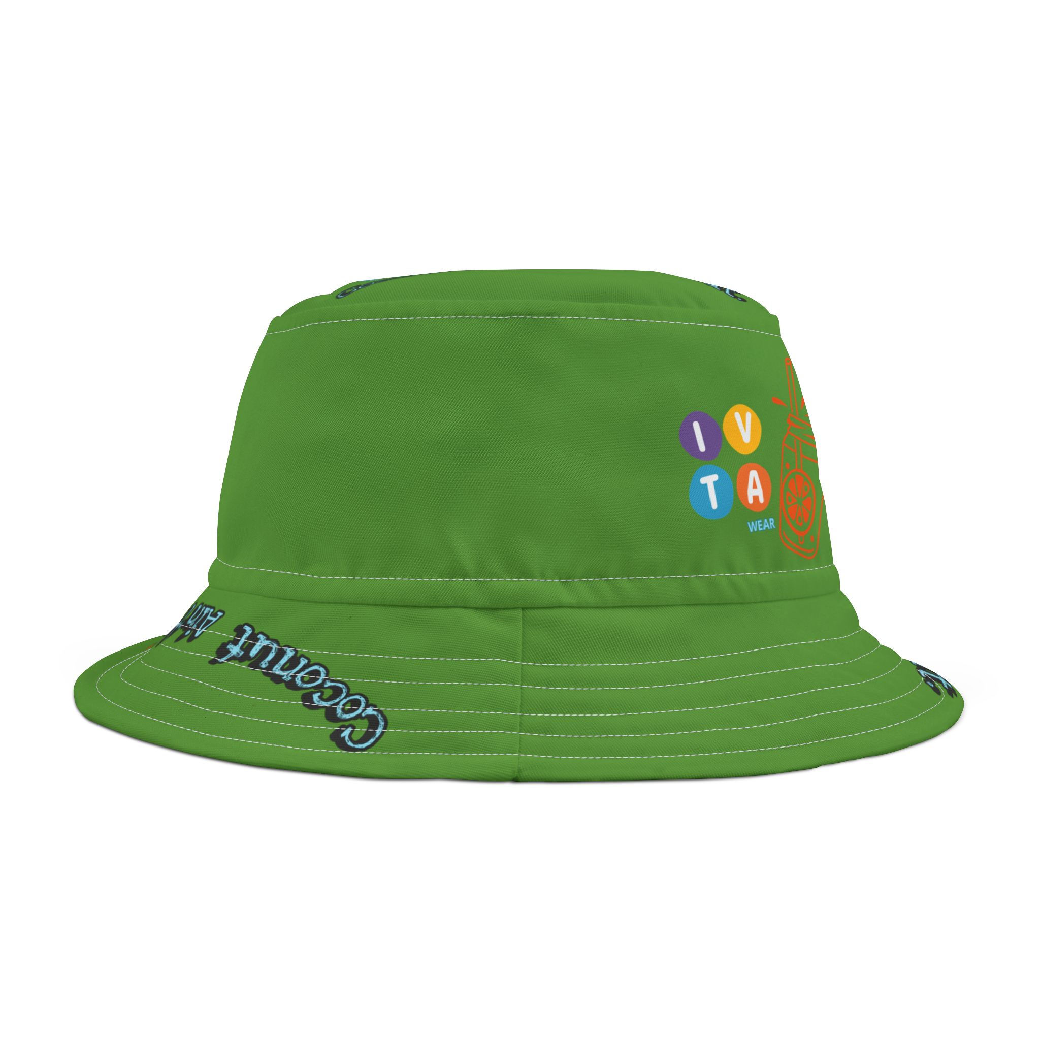 Tree Green Coconut Ain't Nut IVTA WEAR Bucket Hat (AOP)