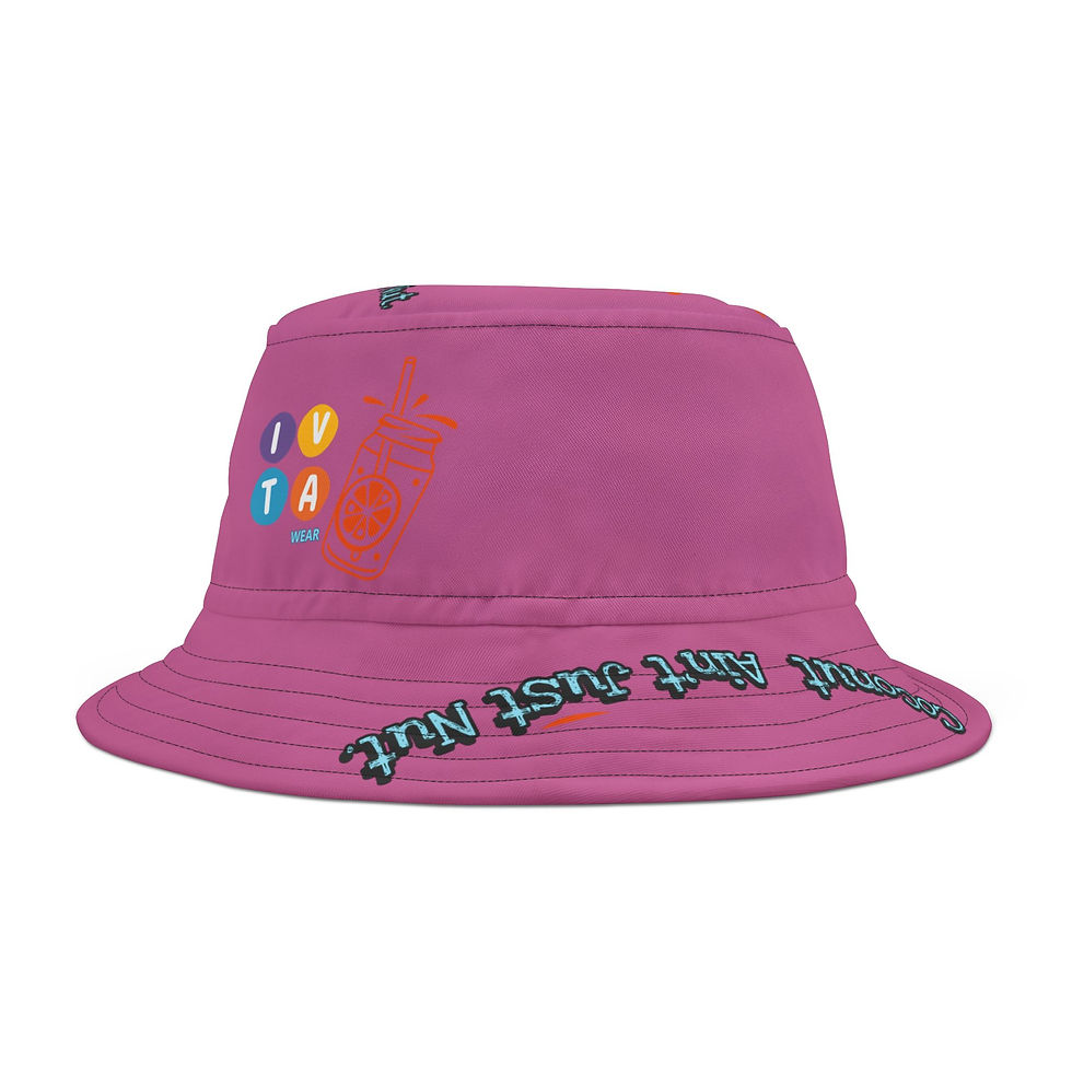 Miniaturebillede: Coral Reef Coconut Ain't Nut IVTA WEAR Bucket Hat (AOP)