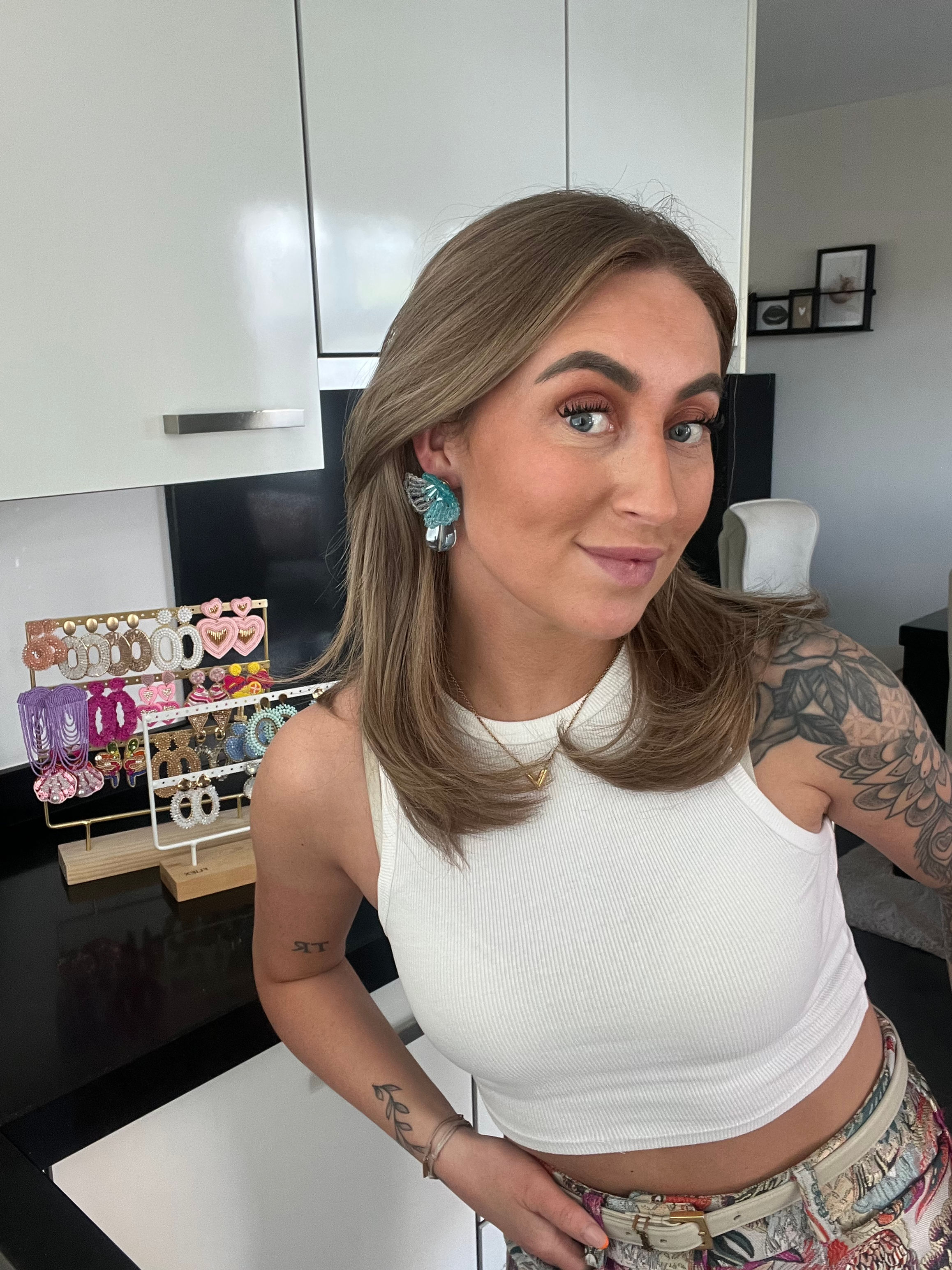 EARRINGS MULTICOLOR BLUE