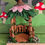 Thumbnail: Miniature Fairy Garden Dollhouse Mini Gazebo with Pink Flower Roof 8"