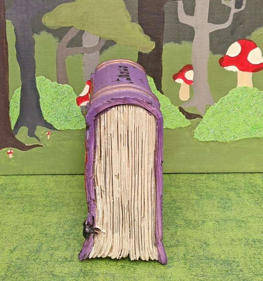 Thumbnail: Spell Book LED Color Changing Display Halloween Purple 8"T x 6"W x 3"D NEW