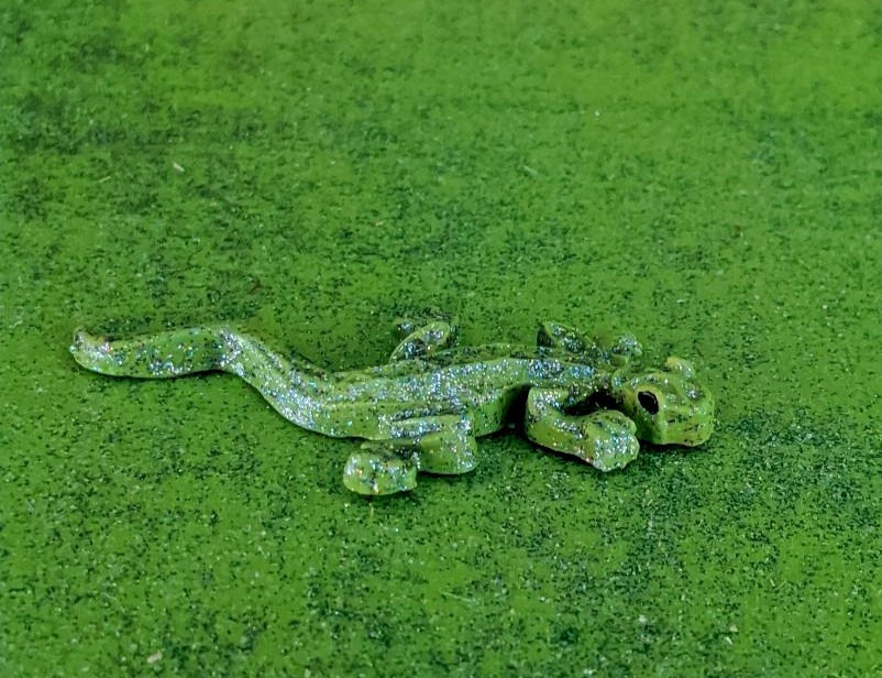 Thumbnail: Handmade Miniature Clay Lizards Hand Painted Fairy Gnome Garden Display Set of 2