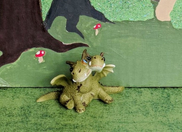 Thumbnail: Miniature Fairy Garden Mini Dragons Hugging
