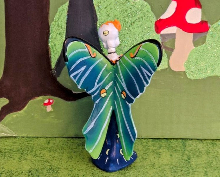 Thumbnail: Miniature Day of the Dead Luna Fairy Catrina