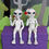 Thumbnail: Alien Statues Set of 2 Garden Ledge Sitter or Indoor Shelf Sitter White/Grey 6"