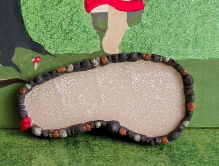 Thumbnail: Miniature Frozen Ice Skating Pond w/ Cardinal Christmas Display or Fairy Garden