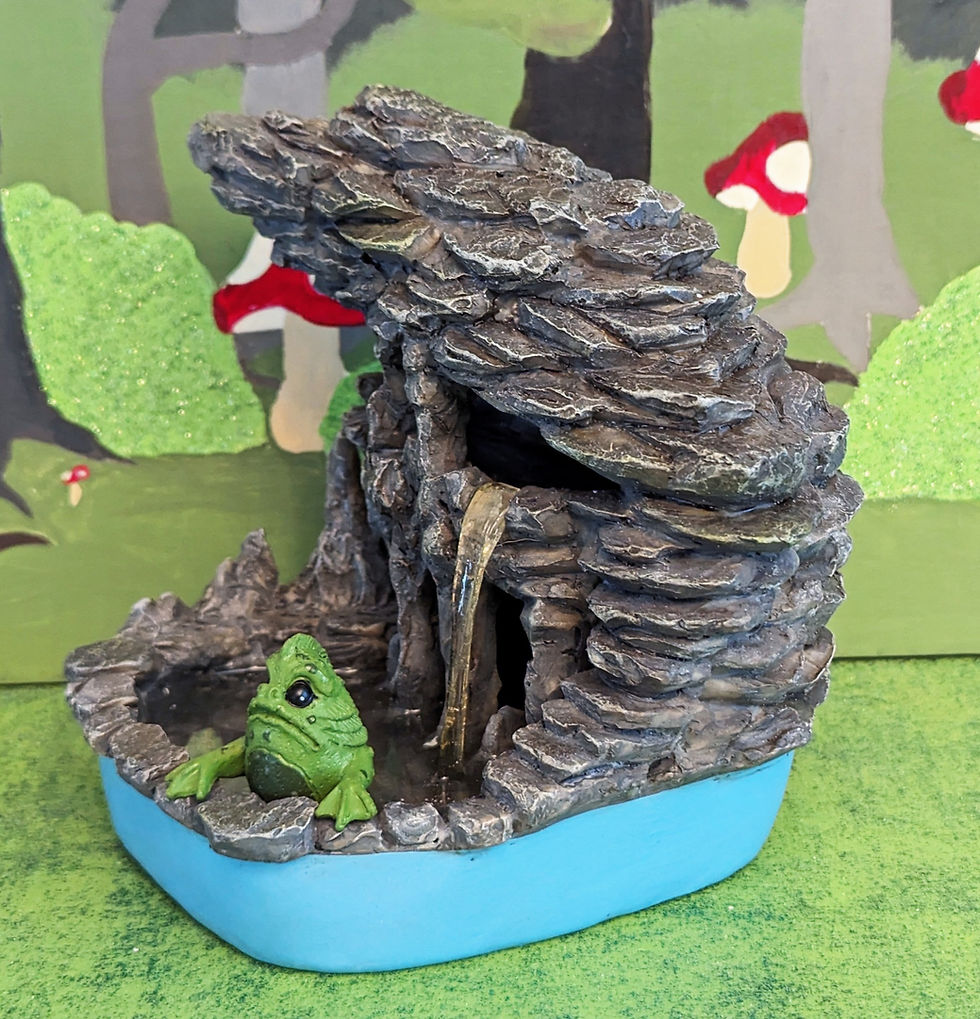 Thumbnail: Miniature Creature of Skull Lagoon Waterfall Look Cave Fairy Gnome Troll Garden