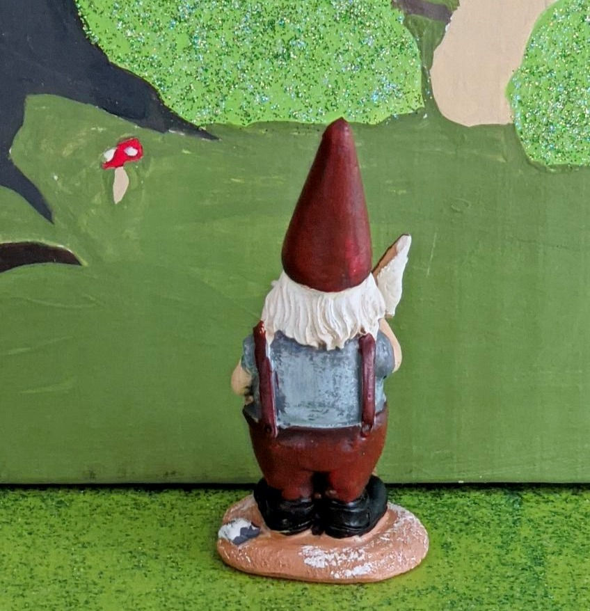 Thumbnail: Fisherman Gnome Fishing Gnome 2.75" Fairy Garden Gnome Garden NEW