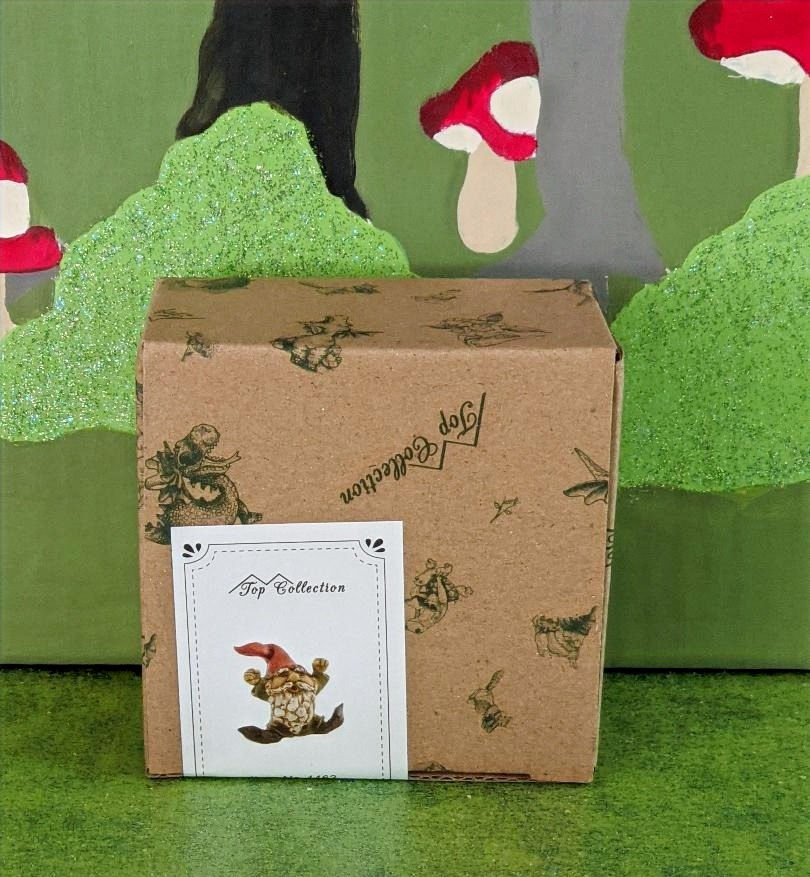 Thumbnail: Garden Gnome Yawning Miniature Fairy Garden Gnome Garden New in Box