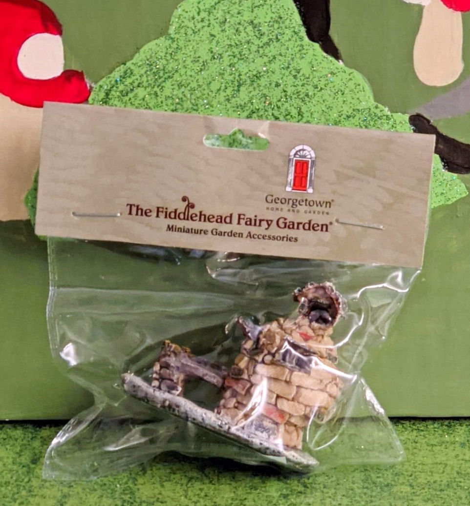 Thumbnail: Fiddlehead Fairy Garden Micro Miniature Cairn Troll House 1.625" Tall NEW in Pkg