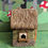 Thumbnail: Miniature Country Cottage House w/ Hinged Door Fairy Gnome Troll Garden NEW