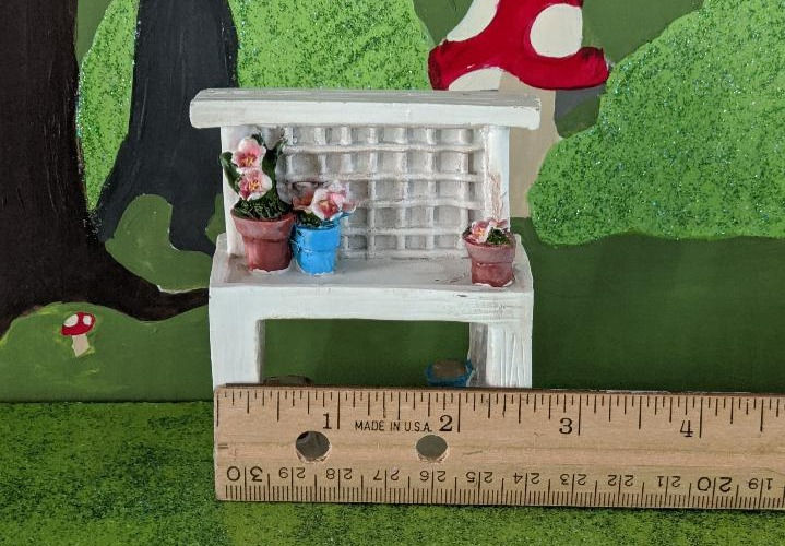 Thumbnail: Miniature White Garden Flower Pot Table Touch of Nature