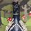 Thumbnail: Blue Halloween Spell Bottle with Skeleton Hands and Skull 13" Touch of Nature