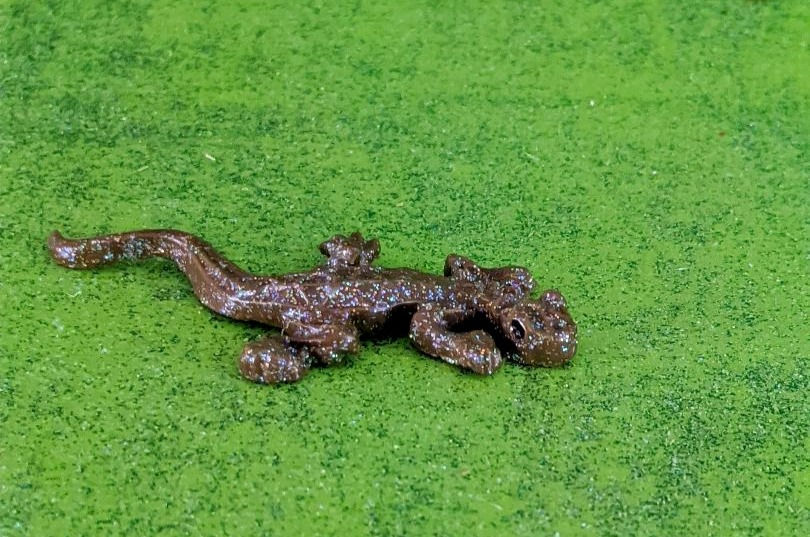 Thumbnail: Handmade Miniature Clay Lizards Hand Painted Fairy Gnome Garden Display Set of 2
