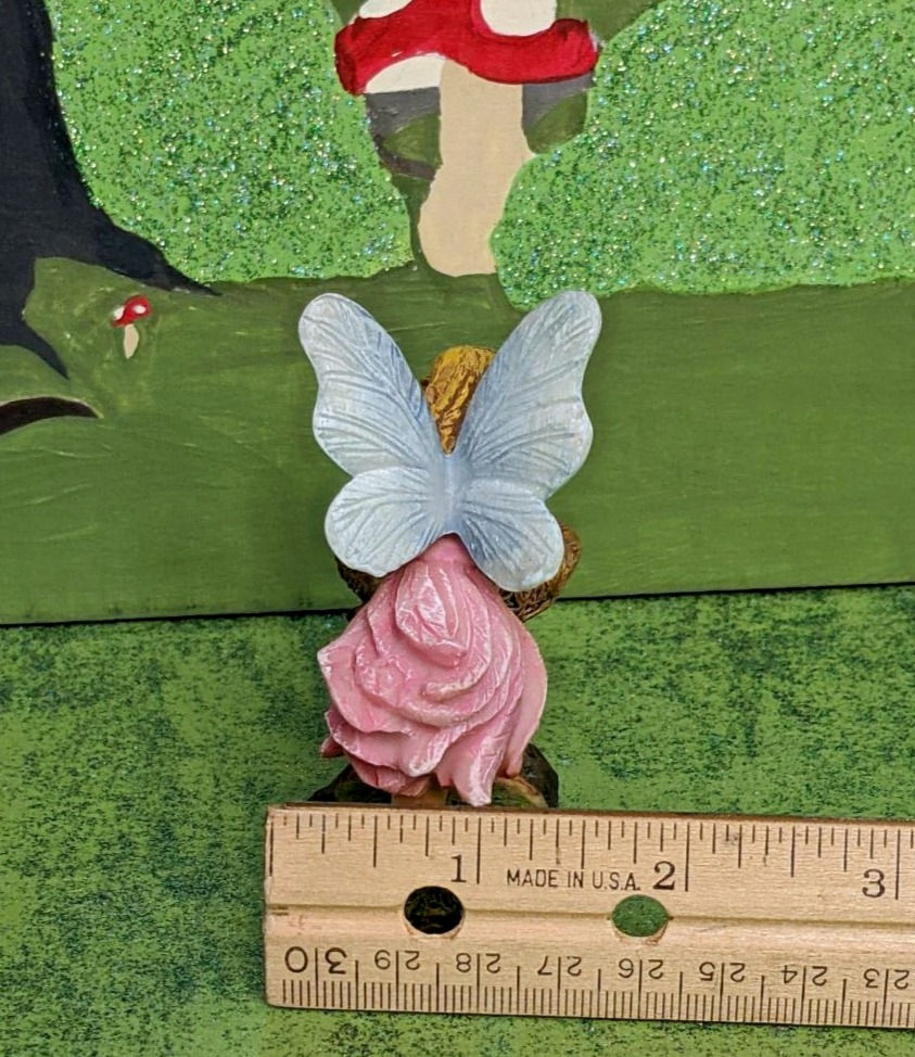 Thumbnail: Fairy with Bluebird Nest Fairy Garden Gnome Garden Miniature Garden NEW