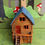 Thumbnail: LED Log Cabin Fairy Garden Gnome Troll Garden Outdoor Garden