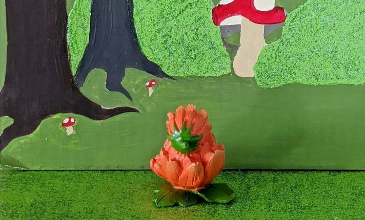 Thumbnail: Fiddlehead Fairy Garden Miniature Calendola Flower Bud Baby - October
