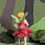 Thumbnail: Fiddlehead Fairy Garden Miniature Rose Fairy Bell Stake Red Rose Dress NEW
