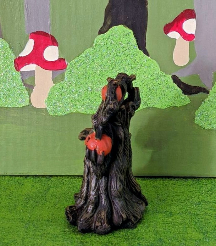 Thumbnail: Miniature 4" Halloween LED Haunted Tree House LED Changing Lights