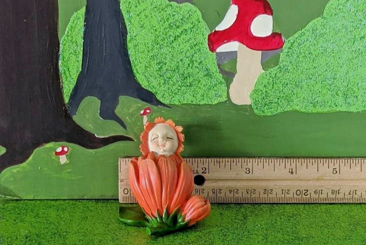 Thumbnail: Fiddlehead Fairy Garden Miniature Calendola Flower Bud Baby - October