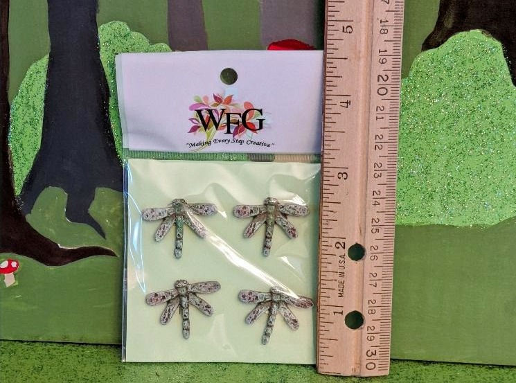 Thumbnail: Miniature Fairy Garden Mini Dragonfly Stepping Stones (Set of 4) Dollhouse