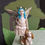 Thumbnail: Miniature Hand Painted Fairy Walking Dog Pick Choice of Hair Color Fairy Garden