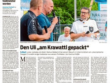 Markus Babel locker, redselig und direkt beim 75-jährigen des TURA