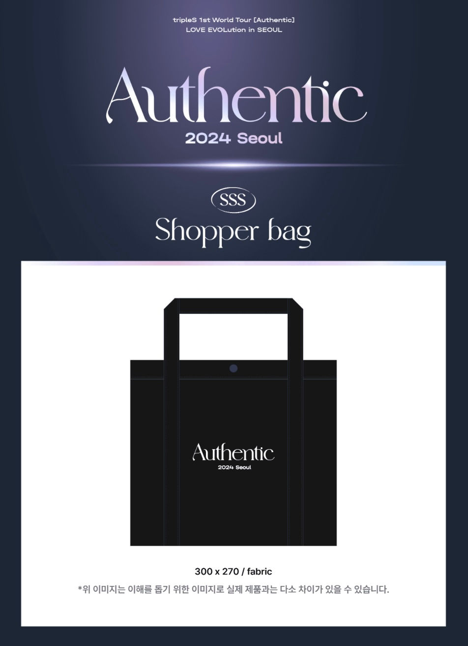 Thumbnail: TRIPLES - Shopper Bag [2024 Authentic Tour in Seoul]