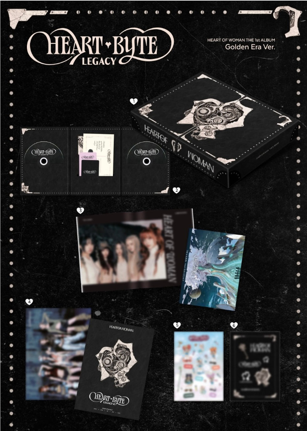 Thumbnail: HEART OF WOMAN - Heart Byte : LEGACY (Golden Era ver, special limited ed)