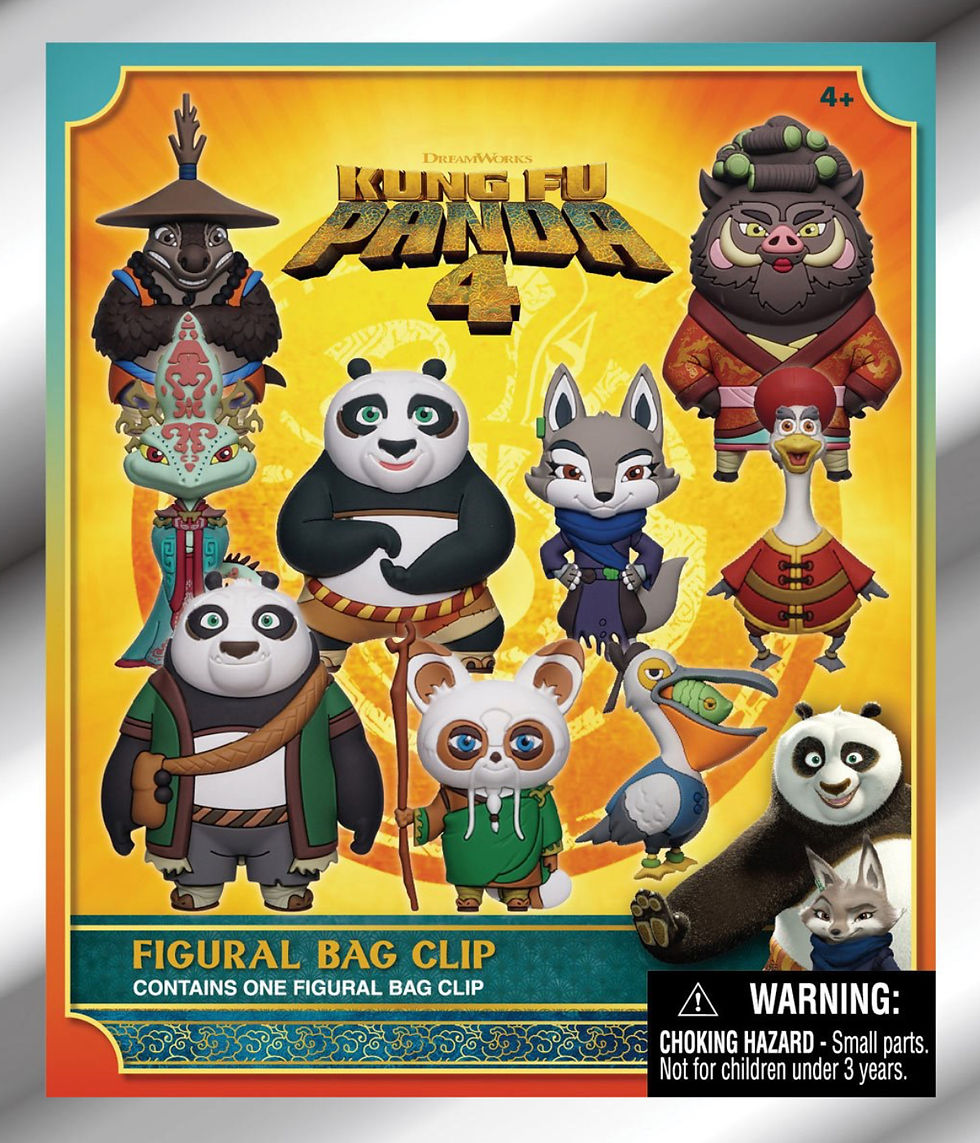 KUNG FU PANDA 4 - 3D Figural Blind Bag Clip