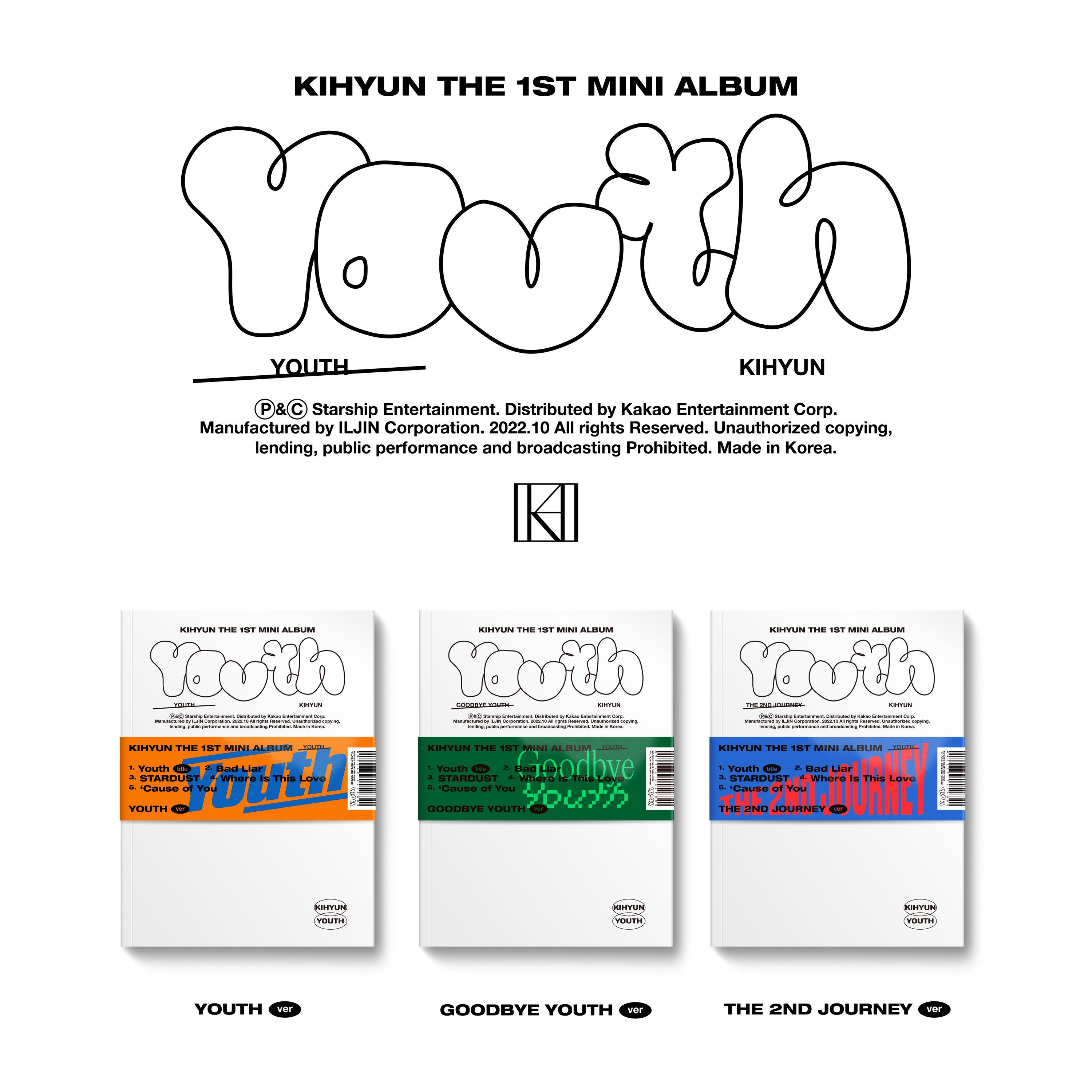 KIHYUN ALBUM - Youth (photobook ver)