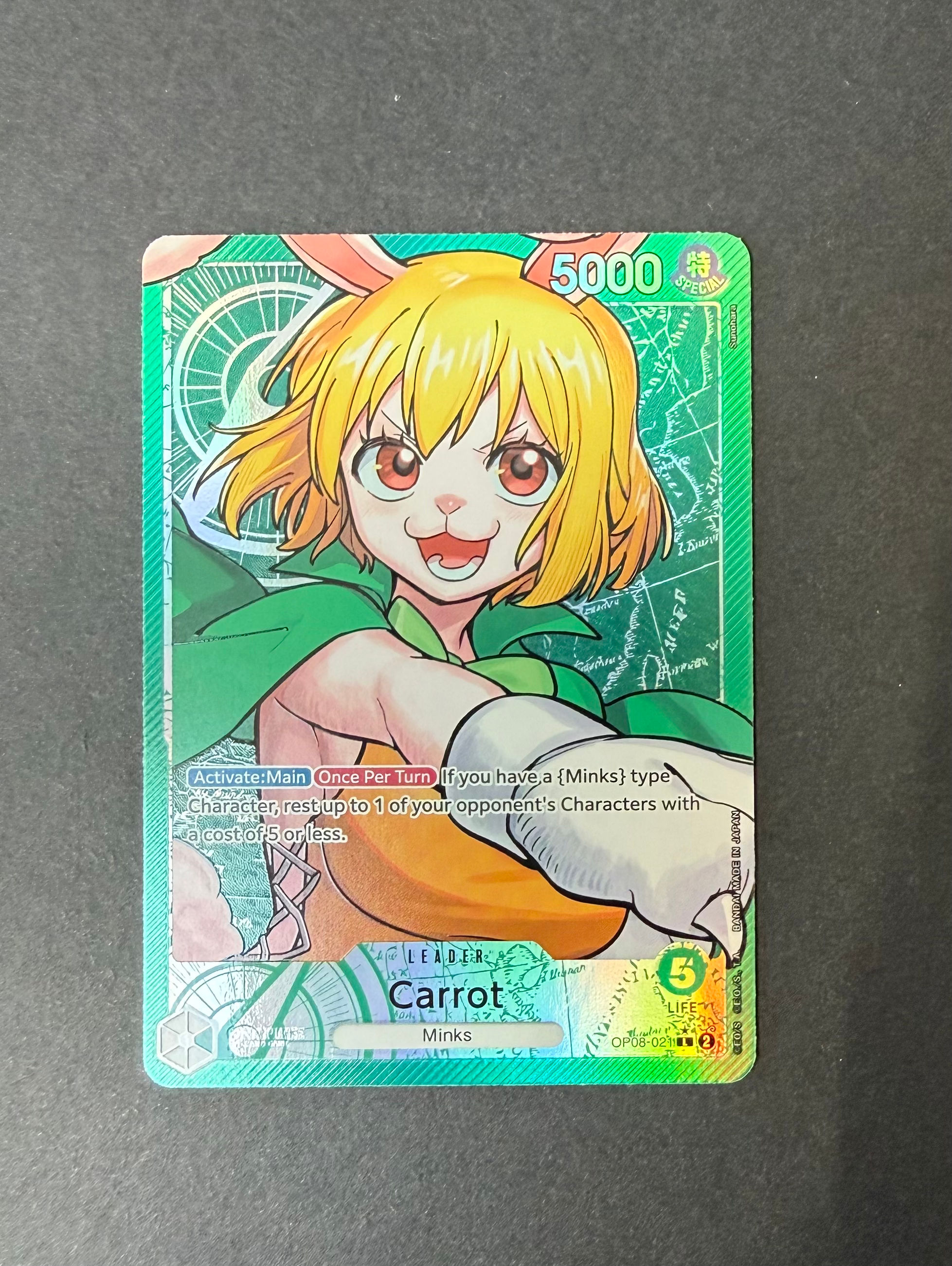 ONE PIECE TCG - Carrot OP08-021 (Leader Parallel)