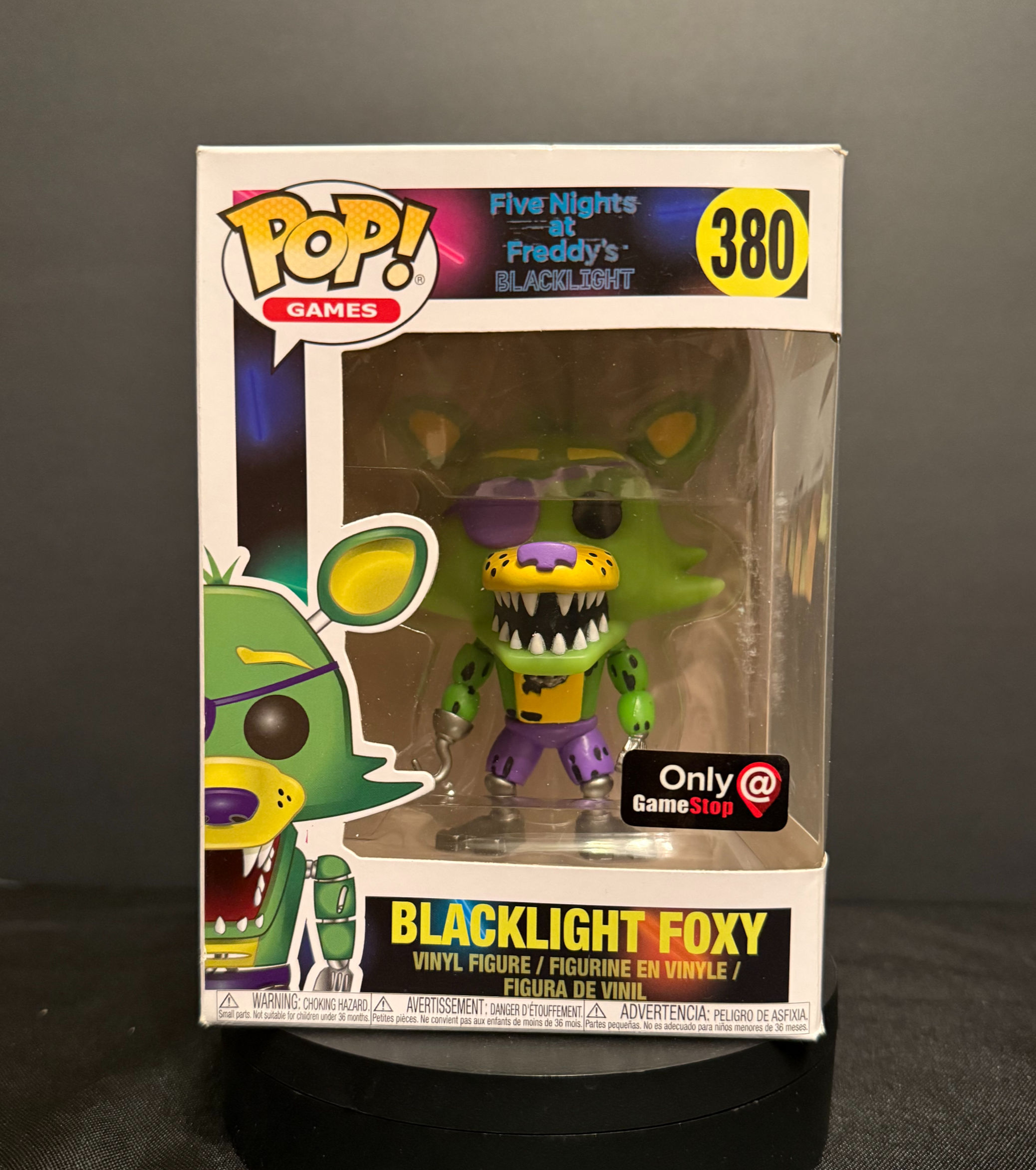 FUNKO POP! GRAIL: Five Nights At Freddy's - 380 Blacklight Foxy