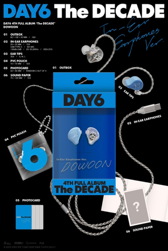 DAY6 The DECADE In-Ear Earphones ウォンピル DAY6 THE 4TH FULL ALBUM 'THE DECADE' - IN-EAR EARPHONES VERSION
