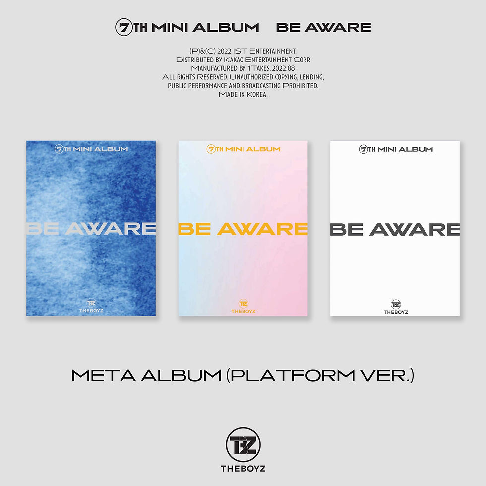 THE BOYZ ALBUM - Be Aware (Meta album Platform ver)