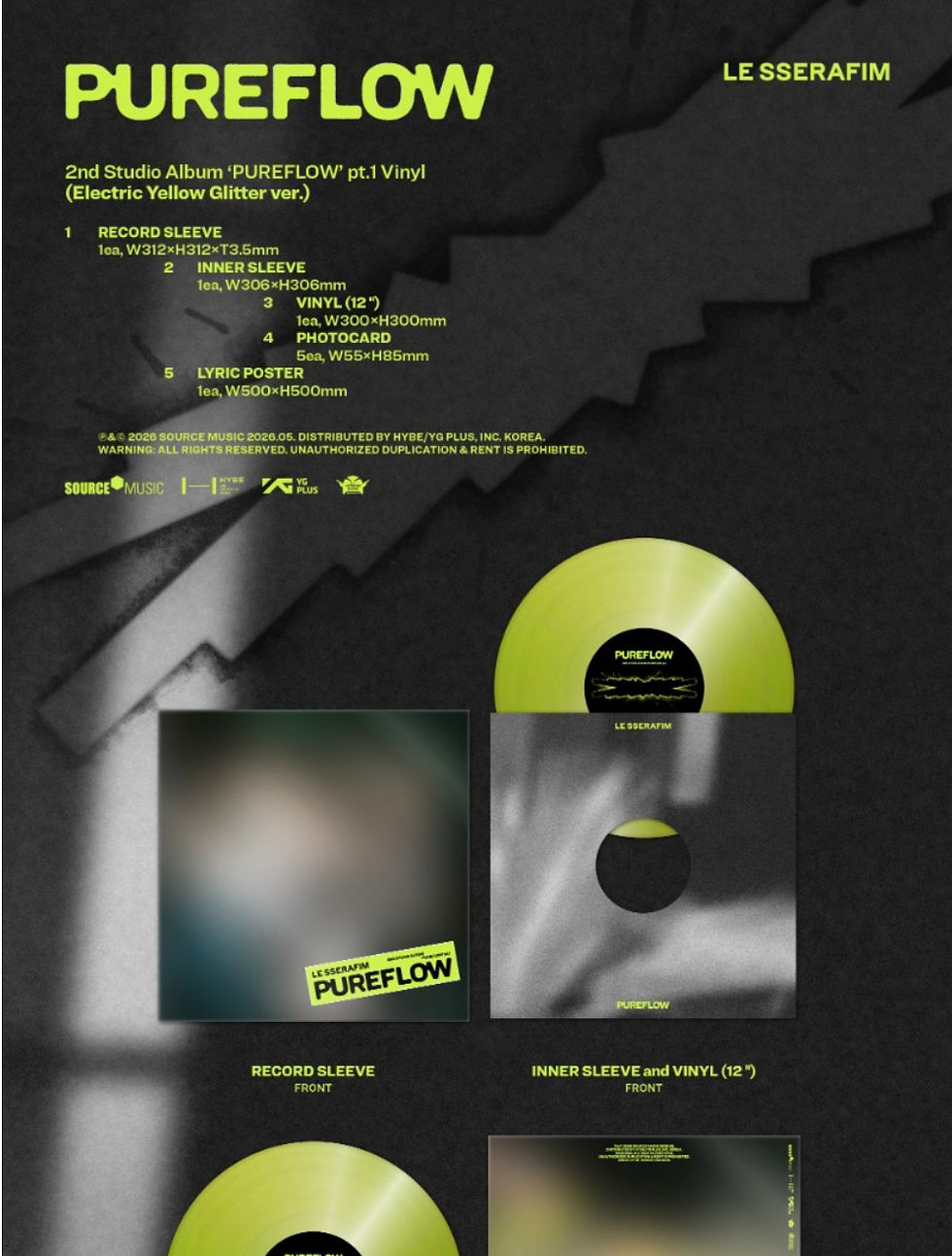 Thumbnail: LE SSERAFIM - Pureflow Pt.1 (vinyl ver)