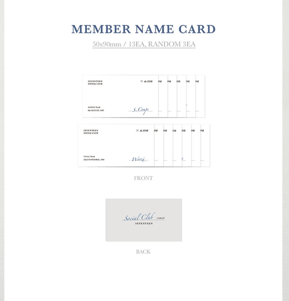 Thumbnail: SEVENTEEN - Photobook Social Club : Carat (Al Fine Ver)